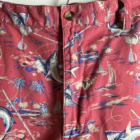 Chaps Men's Cotton Bermuda Shorts Marlins Swordfish Sailboats Size 34 - Picture 5 of 6